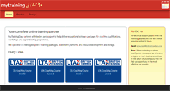 Desktop Screenshot of mytrainingdiary.org