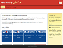 Tablet Screenshot of mytrainingdiary.org